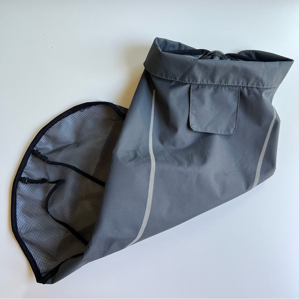 🐕 Mile High Life Reflective Gray Dog Rain Coat